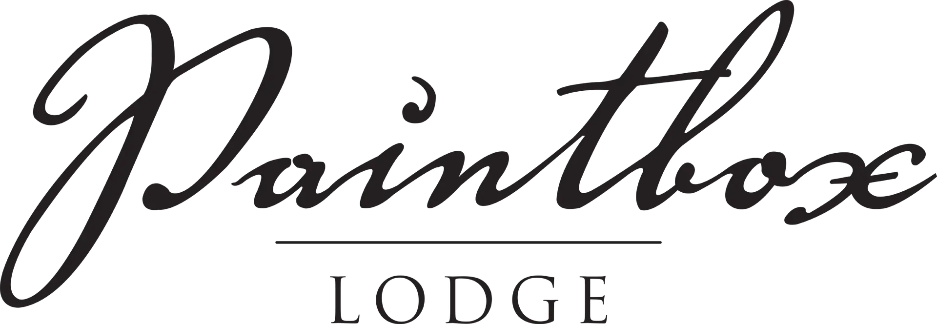 Paintbox Lodge black logo