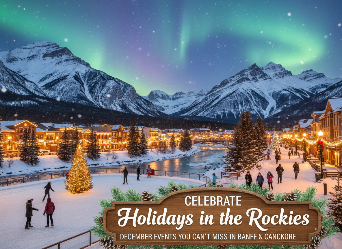 Firefly Gemini Flash please generate a featured photo based on this Celebrate the Holidays in the Rockies 379169